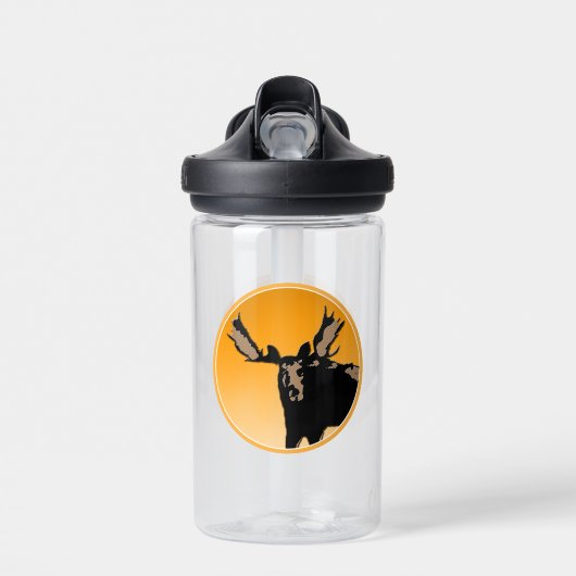 Moose at Sunset - Original Wildlife Art Trinkflasche (Vorne)