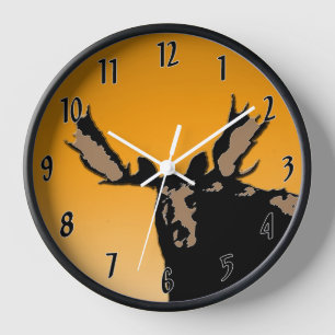 Moose at Sunset - Original Wildlife Art Uhr