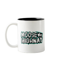 Moose auf der Autobahn-Tasse