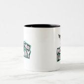 Moose auf der Autobahn-Tasse Zweifarbige Tasse (Mittel)