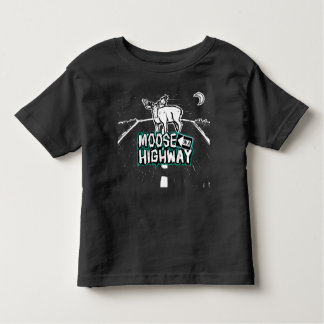 Moose auf einem Highway-Kleinkind-Shirt Kleinkind T-shirt
