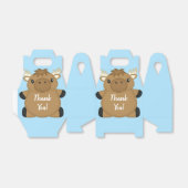 Moose Baby Shower Blue Boy Geschenkschachtel (Ungefaltet)
