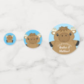 Moose Baby Shower Blue Boy Konfetti (Vorderseiten)