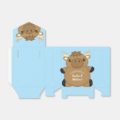Moose Baby Shower Blue Geschenkschachtel (Ungefaltet)
