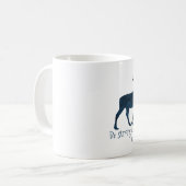 Moose Bibel Verse - stark und mutig Kaffeetasse (Vorderseite Links)