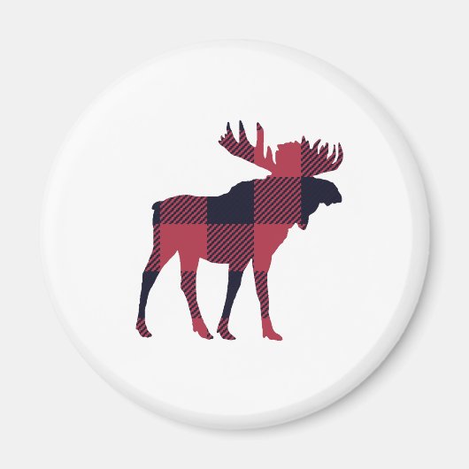 Moose Buffalo Karo Mountain Magnet (Vorne)