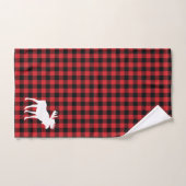 Moose Buffalo Karo Pattern Badetuch Set (Handtuch)