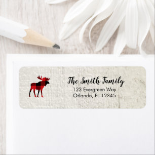 Moose Buffalo Karo Wilderness Address Label