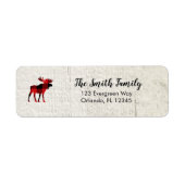 Moose Buffalo Karo Wilderness Address Label (Vorne)