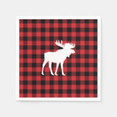 Moose Buffalo Karo Wilderness Cabin Serviette (Vorderseite)