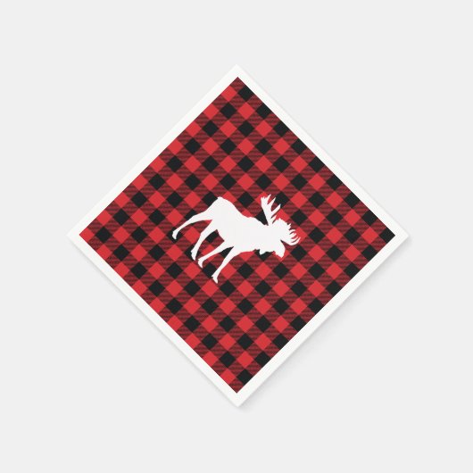 Moose Buffalo Karo Wilderness Cabin Serviette (Ecke)