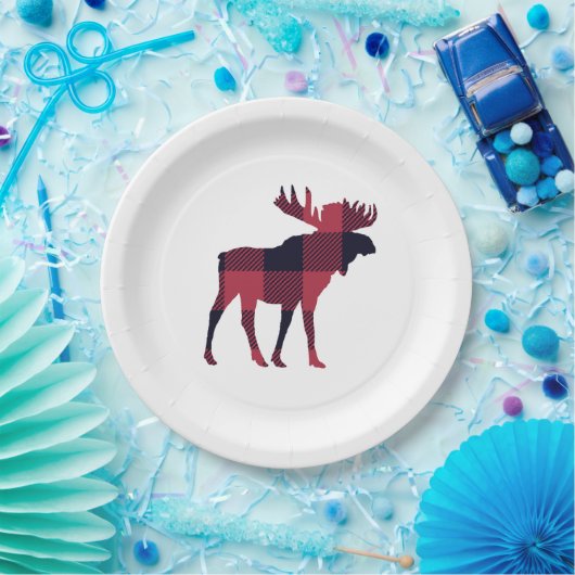 Moose Buffalo Karo Wilderness Pappteller (Party)