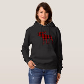 Moose Buffalo Red Kariert Hoodie (Vorne ganz)