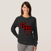 Moose Buffalo Red Kariert T-Shirt (Vorne ganz)
