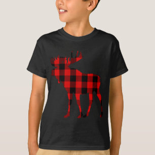 Moose Buffalo Red Kariert T-Shirt