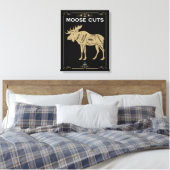 Moose Butler Cut Chart Leinwanddruck (Insitu (Schlafzimmer))