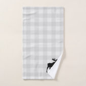 Moose Cabin Karo Pattern Badetuch Set (Handtuch)