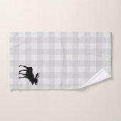 Moose Cabin Karo Pattern Badetuch Set (Handtuch)