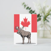 Moose Canada Postkarte (Stehend Vorderseite)