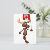 Moose Canada Postkarte (Stehend Vorderseite)