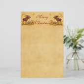 Moose Christmas Briefpapier (Stehend Vorderseite)
