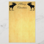 Moose Christmas Briefpapier (Vorderseite)