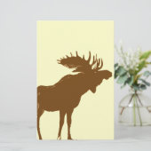 Moose Christmas Briefpapier (Stehend Vorderseite)