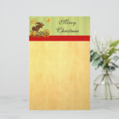 Moose Christmas Briefpapier (Stehend Vorderseite)
