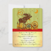 Moose Christmas Einladung (Vorderseite)