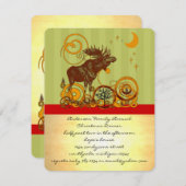 Moose Christmas Einladung (Vorne/Hinten)