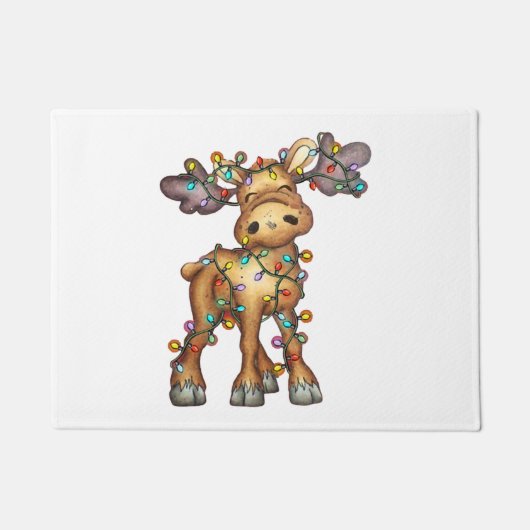 Moose Christmas Fußmatte (Vorderseite)