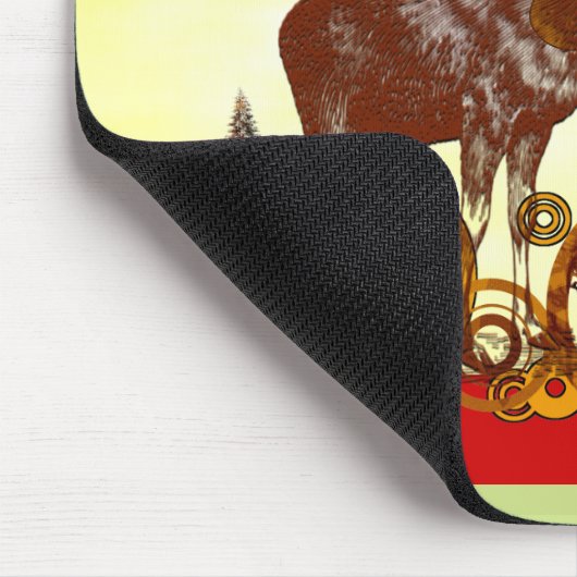 Moose Christmas Mousepad (Ecke)