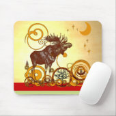 Moose Christmas Mousepad (Mit Mouse)
