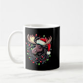 Moose Christmas Santa Hat Lights Moose For Kids Wo Kaffeetasse (Links)
