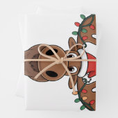 Moose Christmas Tree Lights Funny Xmas Moose Lover Geschenkpapier Set (Beispiel)