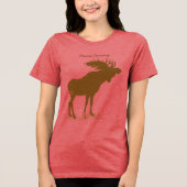 Moose Christmas Tri-Blend Shirt (Vorderseite)