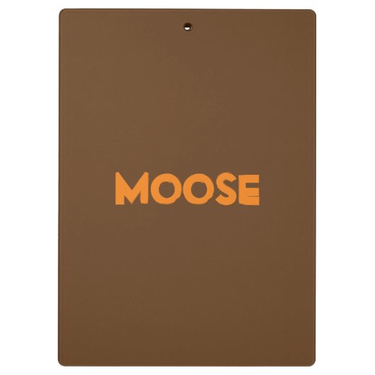 Moose Clipboard Klemmbrett (Rückseite)