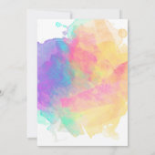 Moose Colorful Birthday Card Karte (Rückseite)