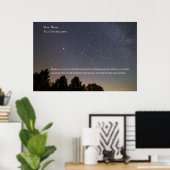 Moose Constellation Ojibwe Poster (Heimbüro)