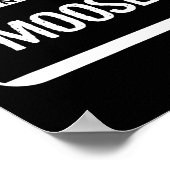 Moose Costume Fun Easy Halloween Outfit Tier Poster (Ecke)