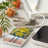 Moose Crossing Acrylic Schlüsselanhänger (Vorderseite rechts)