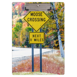 Moose Crossing Clipboard Klemmbrett