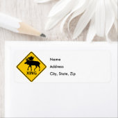 Moose Crossing Highway-Zeichen (Insitu)