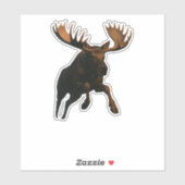 Moose Cut-out sticker (Blatt)