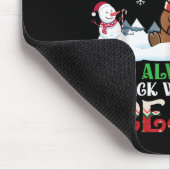 Moose Dad Who Always Came Back With The Present Ch Mousepad (Ecke)