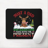Moose Dad Who Always Came Back With The Present Ch Mousepad (Mit Mouse)