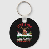 Moose Dad Who Always Came Back With The Present Ch Schlüsselanhänger (Vorderseite)