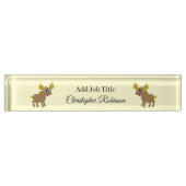 Moose Design Namensplakette (Vorderseite)