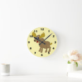 Moose Design Runde Wanduhr (Zuhause)
