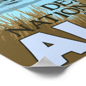 Moose Drink am Lake - Denali Nationalpark, Poster (Ecke)